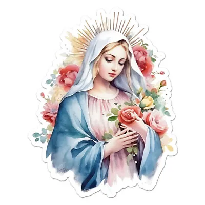 Virgin Mary Vinyl Decal Sticker Indoor Outdoor 3 Sizes #11366 • $3.87