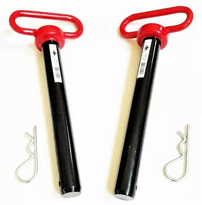 2 Goliath Industrial Red Handle 1  X 8  Tractor Hitch Pins Wagon Trailer Rhp10l • $27.99