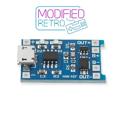 TP4056 MICRO USB 5V 1A 18650 Lithium Battery Charger Module Charging Board TE585 • £2.50