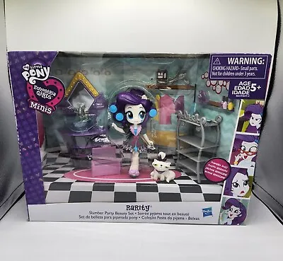 My Little Pony Equestria Girls Minis Rarity Slumber Party Beauty Set New In Box • $80.68