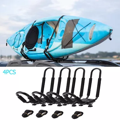 2 Pairs Sturdy Kayak Roof Rack J-Bar Kayak Carrier Easy To Assemble &Disassemble • $79.90