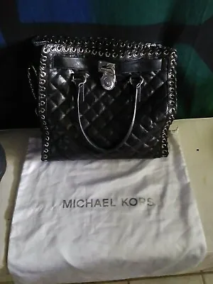 Michael Kors Hamilton Hippie Grommet Quilted Leather Bag W/ Free Dustbag  • $125