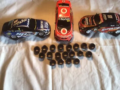 Scalextric Slot Car Tyres X8 Only. Tyres Early Super V8 Commodore/ford Cars • $24