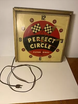 Vintage Circle Piston Rings Advertising Electric Clock 15” Does Work • $9.99