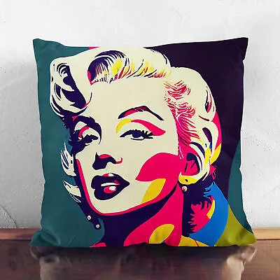 Plump Cushion Marilyn Monroe Painting Soft Scatter Throw Pillow Cover Filled • £19.95