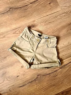 H&M Beige Safari Shorts Size Eur34/uk6 • £1.99