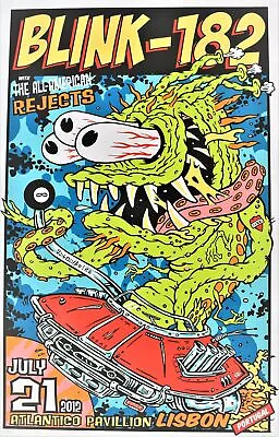 $113.75 • Buy Blink 182 Poster Lisbon 2012 ORIGINAL S/N By Frank Kozik