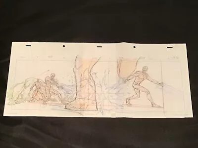 Original X-Men Iceman Animation Art Large Size Drawing Marvel Comics TV Series • $35