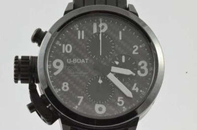 £2148.95 • Buy U-Boat 7115 Automtiik Chronograph Mens Watch 45MM Steel Coated RAR