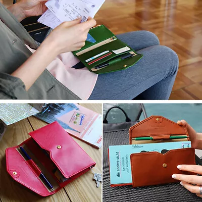 Multi-purpose Travel Passport Wallet Tri-fold Document Organizer Holder • $9.99