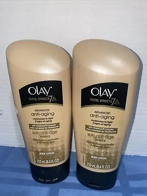 $150.12 • Buy Lot Of (2) Olay Total Effects 7 In One Advanced Anti-Aging Body Lotion 8.4 Oz Ea