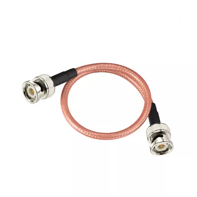 BNC Male To BNC Male RF Adapter Low Loss RG400 Cable For CB Ham Radio Antenna • £14.95