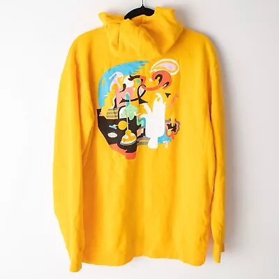 Mac Miller Faces Official Hoodie Small Rare Yellow Hoodie Faces Vintage • $100.80