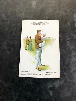 £54.99 • Buy Wm Clarke & Son Sporting Cricket Terms Cigarette Card  Out With His First  1900