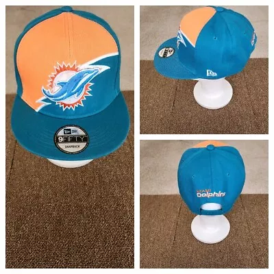 Miami Dolphins Nfl Football Snapback Hat. • $25