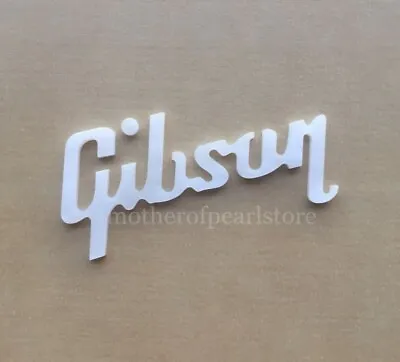 White River Mother Of Pearl Shell Gibson Peghead Inlay Logo 1.5mm/0.06 Thickness • $12.99