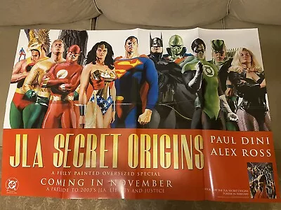 JLA Secret Origins Promo Poster Alex Ross DC New/unused 2003 26 X 39 • $49.99