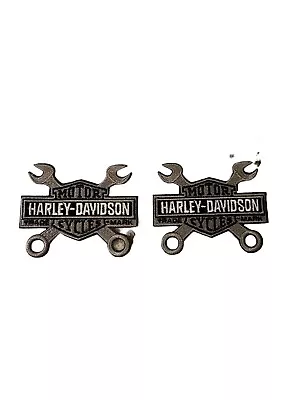 Harley Davidson Motorcycle Embroidered Patch Sew/Iron On Wrenches & Bar 2PK NEW • $7.99