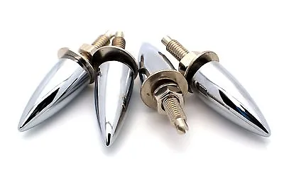 4 Chrome Custom  Impaler Spike  Motorcycle License Plate Frame Bolts For Harley • $16.95