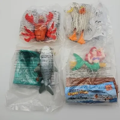 Rare Set McDonalds Happy Meal Disney The Little Mermaid Toys MIP 1998 +3 Bags • £11.99