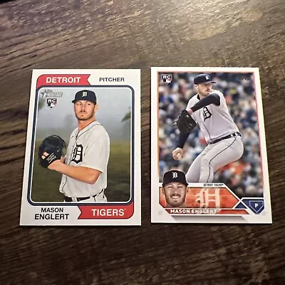 MASON ENGLERT 2023 Topps Heritage/2023 Topps Update TIGERS RC 2-Card Lot • $3.36