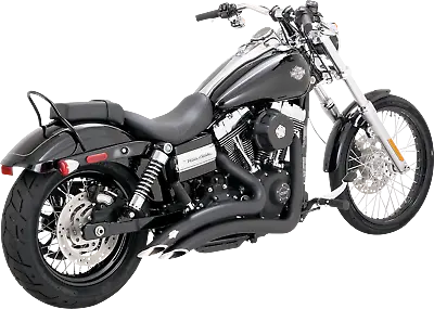 Vance & Hines Black 2-Into-2 Big Radius Exhaust System 2006-17 Harley Dyna 43371 • $1149.99