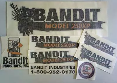 Brush Bandit Wood Chipper Model 250xp Decal Kit Stickers UV Laminated  • $160