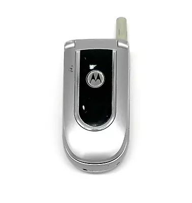 ☑️  Motorola V170 - Silver TracFone Flip Cellular Phone - Works • $9.01