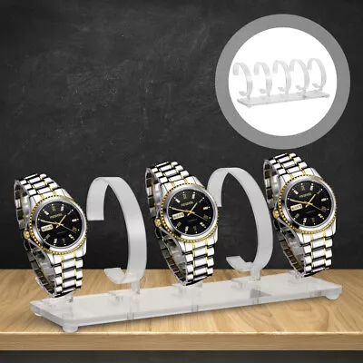  Transparent Watch Display Rack Acrylic Man Stand Wrist Shop • £9.68