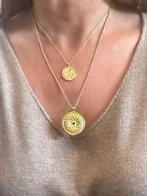 Mandala Necklace. Mandala Gold Necklace Beautiful And High Quality • $16.99