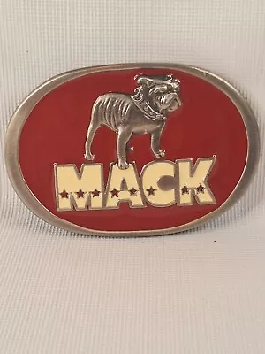 Vintage Mack Trucks Dog Red Belt Buckle. Great Condition! • $29.99