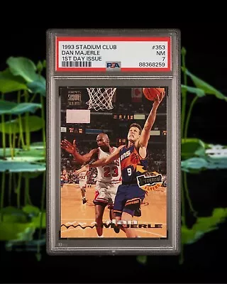 1993 Stadium Club Dan Majerle 353 Ist Day Issue MJ In The Background…PSA 7 • $69.99