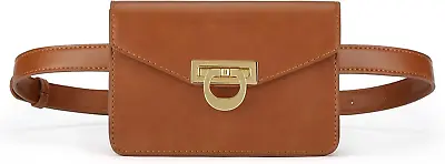 Fanny Pack For Women PU Leather Belt Bag Waist Bag Fashion Waist Pack Pouch • £34.05