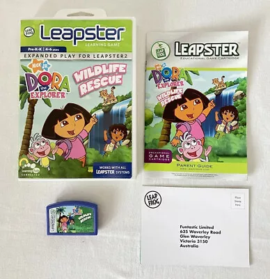 Dora The Explorer Leapster Blue Cartridge Booklet Case Learning Path 5-7 - 19 • £4.50