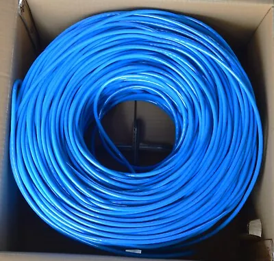 $93.50 • Buy Blue 305m Premium Cat6 RJ45 Ethernet LAN Network Cable Multi Colors - CHEAPEST