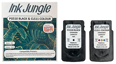 £24.95 • Buy PG510 Black & CL511 Colour Ink Cartridges For Canon IP2700 IP2702 MP230 MP235
