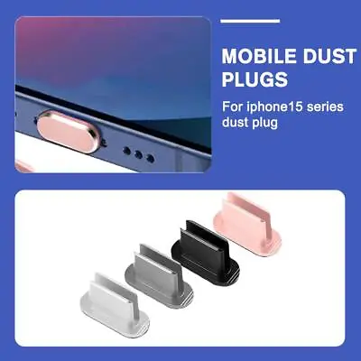 Anti Dust Plug Cover Charger Port Cap Accessories  For Iphone15 Pro Plus Promax • £1.19