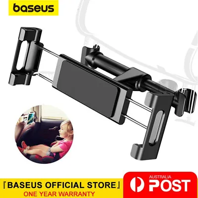 Baseus Car Seat Back Headrest Mount Holder For 4.7-12.9 Inch IPad Phone Tablet • $14.95