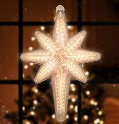 $49.67 • Buy 20 44LED Star Of Bethlehem - Hanging Outdoor Christmas Star Light Warm White