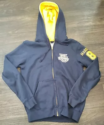 Champion Marquette University Hooded Sweatshirt Men's Sz S Full Zip NCAA Blue • $22.49