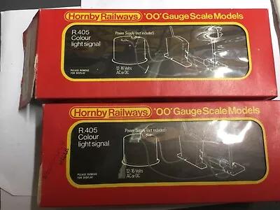 2 X Hornby Railway R.405 Colour Light Signal Set - Used All Checked & Working • £10