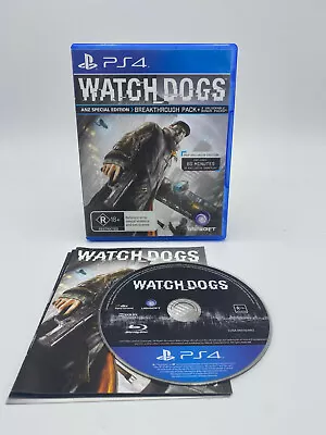 Watch Dogs (Sony Playstation 4) PS4 Fast Shipping • $8.95