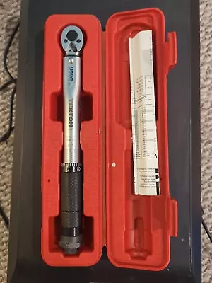 TEKTON 24230 1/4 Inch Drive Dual Direction Click Torque Wrench 20-200 In / Lb • $15.50