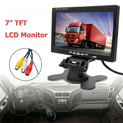 7 Inch HD Car Truck Monitor Screen Replacement Rear View Reverse Backup Camera • £22.27