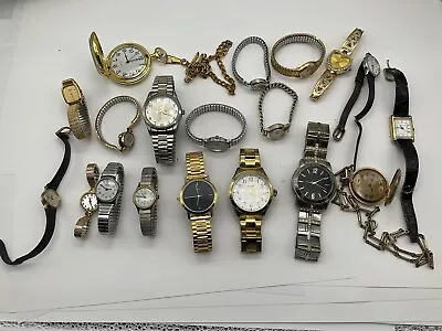 Huge Watch Lot Of Seiko Timex Quartz Vantage Lot • $20