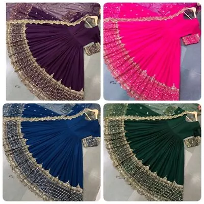 $81.80 • Buy Salwar Kameez Pakistani Indian Suit New Wedding Gown Party Wear Dress Bollywood