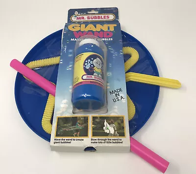 Vintage 1988 Mr Bubbles Giant Wand Star Tootsietoy Blow Bubbles NOS • $45