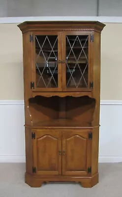 Vintage Ethan Allen Maple Corner Cabinet China Closet Butler Pantry 10-6046 B • $799