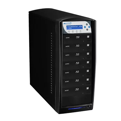 SharkBluCP 7 Target Blu-ray BDXL DVD CD Disc Duplicator With USB 3.0 + 2 TB HDD • $1355