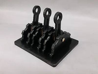 Steampunk Light Switch Lever (triple) Steel. Functional Industrial Age Art • $120